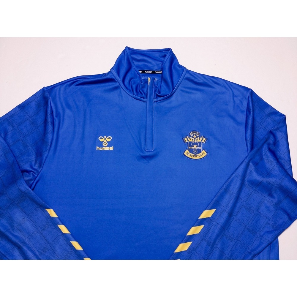HUMMEL Southampton‎ FC Football Soccer 1/2 Zip Pullover Jacket Blue XXL 2XL - Picture 7 of 9